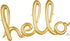 Hello Foil Balloons | Rose Gold | Gold | Silver