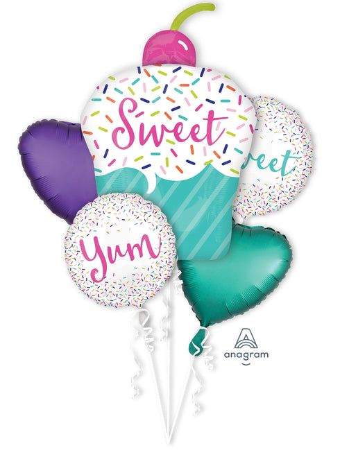 Sweet Cupcake Balloon Bouquet Set 5