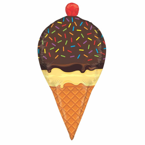 3D Dimensionals Sprinkles Ice Cream Cone Balloons | 33 INCH