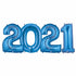 Blue 2021 Number Balloons | 40 INCH