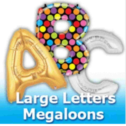 40 INCH | Silver Letter Balloons