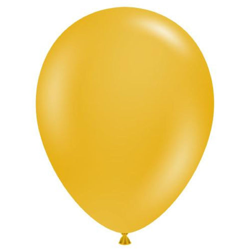 Mustard Yellow | 5 INCH | Tuftex Latex Balloons | Package 10