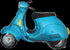 Green Scooter Foil Balloon 38 IN