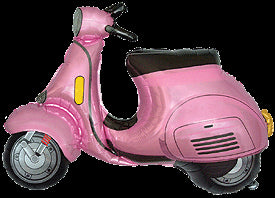 Scooter Foil Balloons | 38 INCH | Blue | Red | Green | Pink