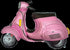 Scooter Foil Balloons | 38 INCH | Blue | Red | Green | Pink