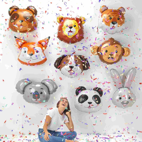 Bear Animal Head Foil Balloons | 29 INCH (74cm)