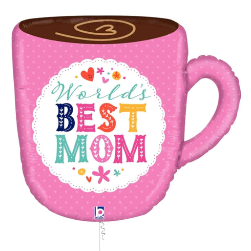 World's Best Mom Mug Balloon | 29 INCH