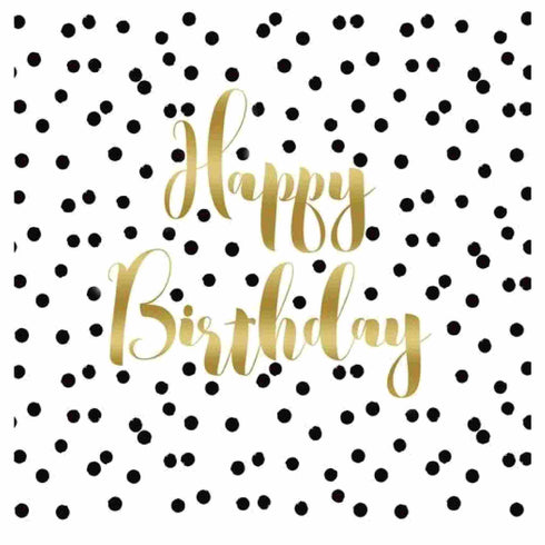 Birthday Confetti Paper Napkins | Package 16 | 2 Sizes