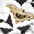 Metallic Gold Bat Paper Party Plates | Set 6