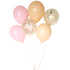 Blush Pink and Gold Latex Balloon Bouquet | Hand Cut Confetti