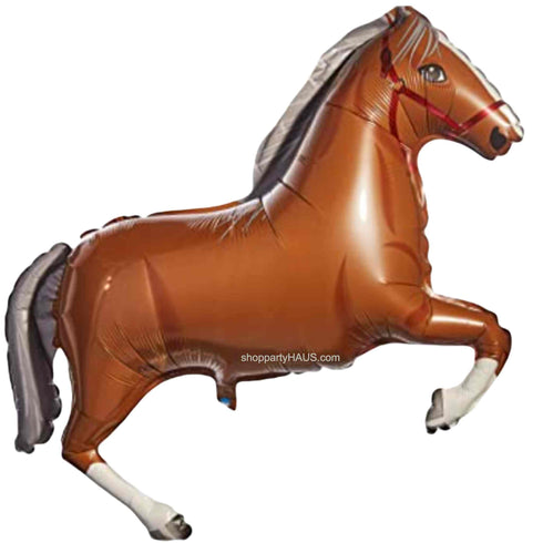 Horse Foil Balloons | Black | Brown | Tan | White