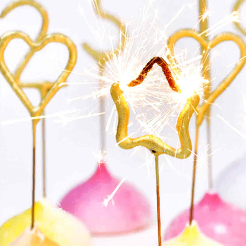 Number 1 Gold Sparkler Candles | 3 Sizes