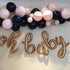 Oh Baby Matte Navy & Pink Gender Reveal Balloon Garland