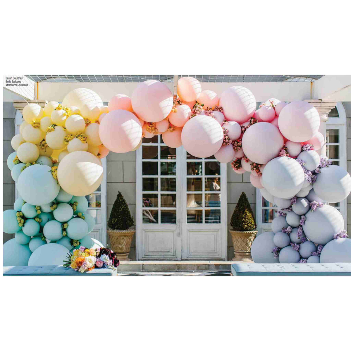 High Quality Pastel Balloon Garland, Pink Balloon Arch, Alice in