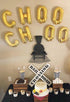 CHOO CHOO Party Letter Balloon Banner