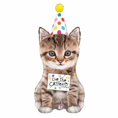 Catfetti Party Kitten Foil Balloons | 36 INCH