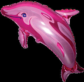 Dolphin Balloon l 37 IN l Pink l Blue
