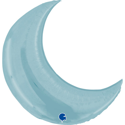 Pastel Blue Crescent Moon Foil Balloons | 26 Inch | 35 Inch
