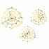 Gold Spider Web Paper Decoration | Set 3