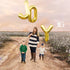 JOY Letter Balloon Banner | Silver | Gold | Rose Gold | Pink | Blue