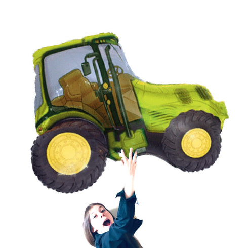Green Tractor Balloon | 34 INCH