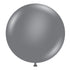 Gray Smoke | 17 INCH | Tuftex Latex Balloons | Package 6