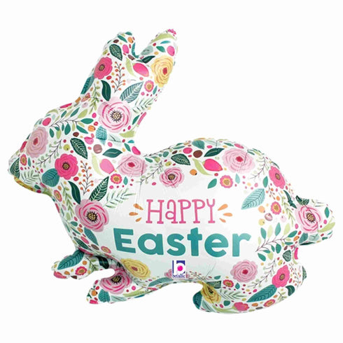 Spring Flowers Easter Bunny Balloons | 32 Inch