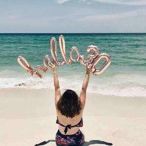 Hello 40 Foil Balloons | Rose Gold, Gold and Silver