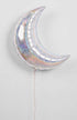 Silver Glitter Moon Foil Balloon | 42 INCH