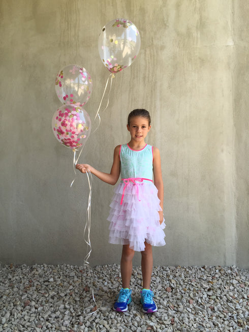 Teal Ombre Latex Balloon Bouquet l Package 12