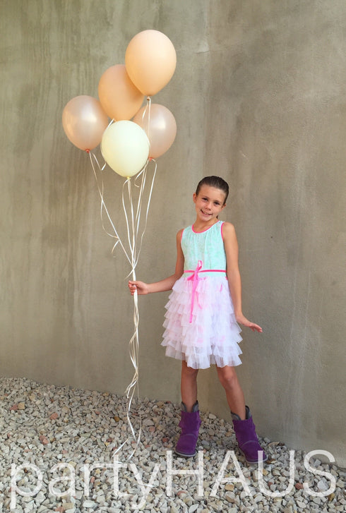 Teal Ombre Latex Balloon Bouquet l Package 12