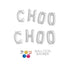 CHOO CHOO Party Letter Balloon Banner