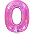Glitter Fuchsia Pink Number 5 Balloons | 40 INCH