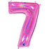 Glitter Fuchsia Pink Number 3 Balloons | 40 INCH