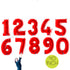 40 INCH | Red Number Balloons