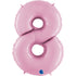Pastel Pink Number 6 Balloons | 40 INCH