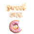 SWEET ONE Donut Party Balloons | Silver | Gold | Rose Gold