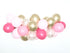 Pink & Gold Latex Garland Banner with Hand Cut Glitter Confetti