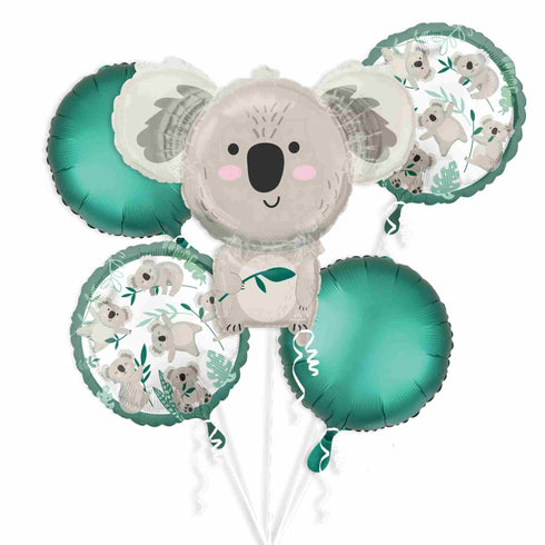 Koala Bear Foil Balloon Bouquet | Set of 5