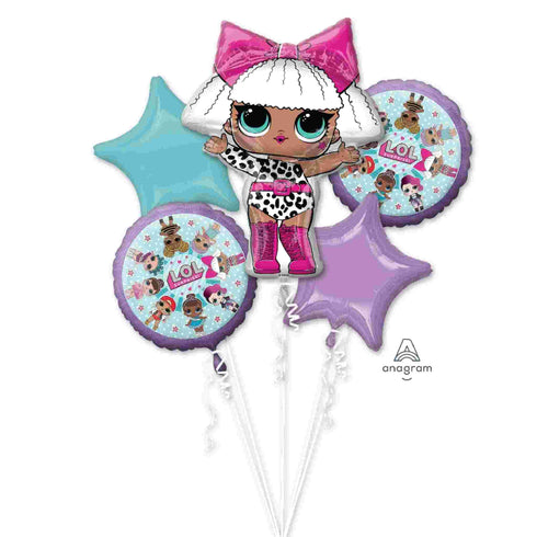 LOL Doll Balloon Bouquet | Surprise Diva Set of 5 | Licensed
