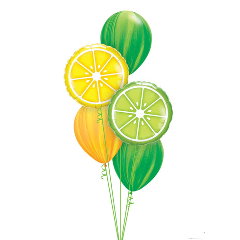 Lemon Lime Balloon Bouquet Set of 5