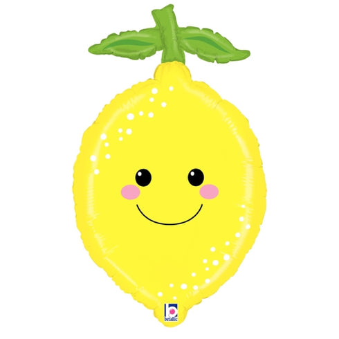 Smiley Face Lemon Balloon | Produce Pals | 29 INCH