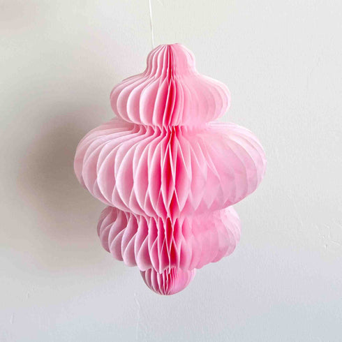 Light Pink Chandelier Honeycomb Decorations | 10 Inch