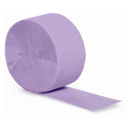 Lavender Purple Crepe Paper Party Streamers | 81'
