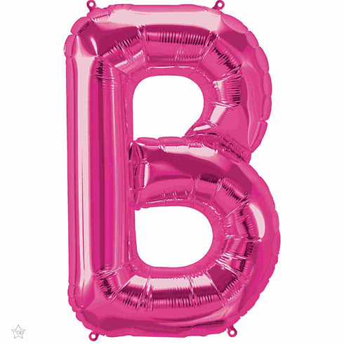 Letter B Balloons | Magenta Pink | 34 INCH