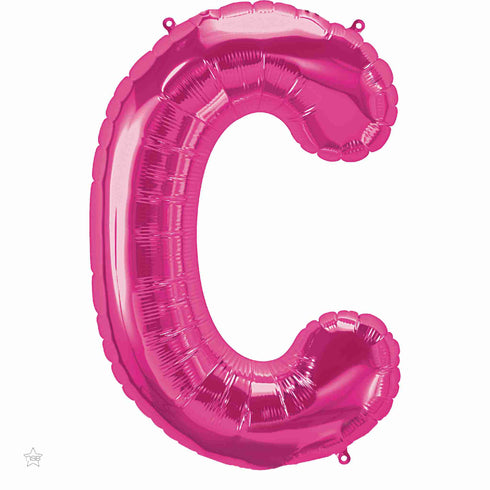 Letter C Balloons | Magenta Pink | 34 INCH