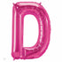 Letter D Balloons | Magenta Pink | 34 INCH