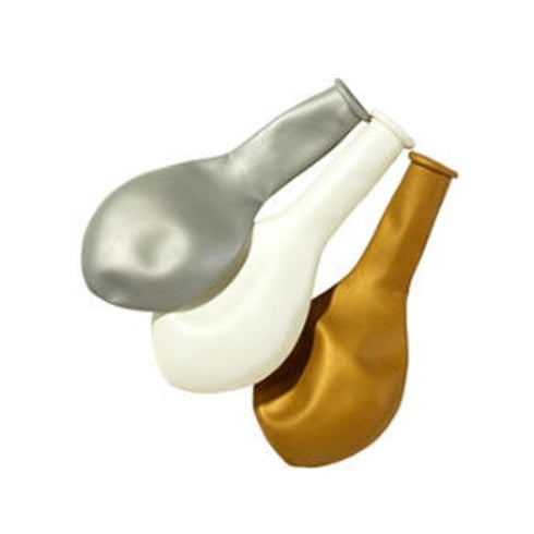 Silver & Gold Latex Balloon Mix