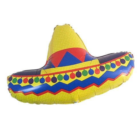 Mexican Sombrero Hat Foil Balloon | 34 Inch
