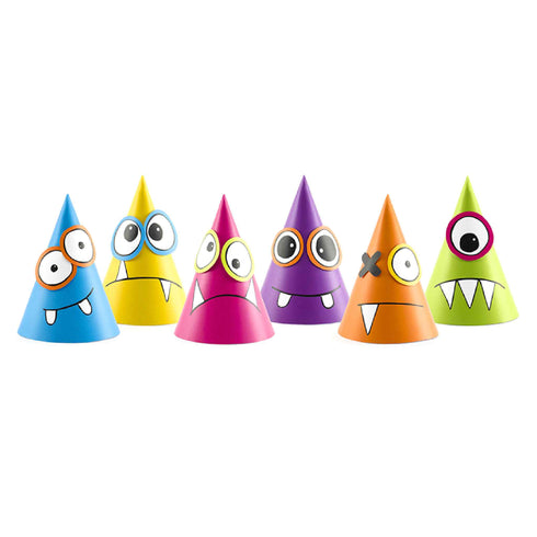 Monster Paper Party Hats | Set 6